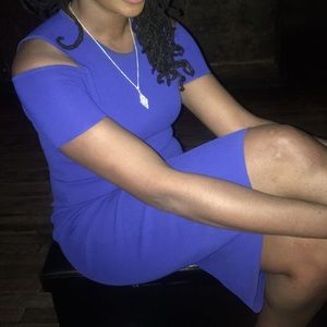 Michael Kors Royal Blue Midi Dress